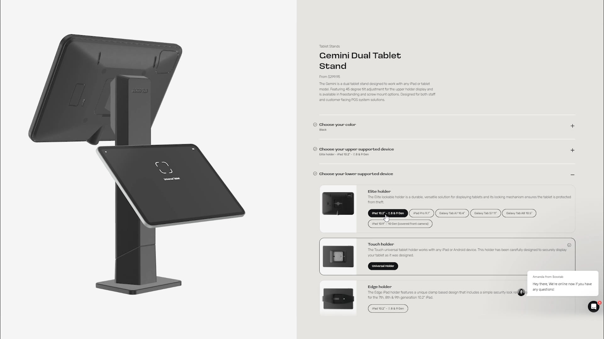Bosstab Product Viewer - detail
