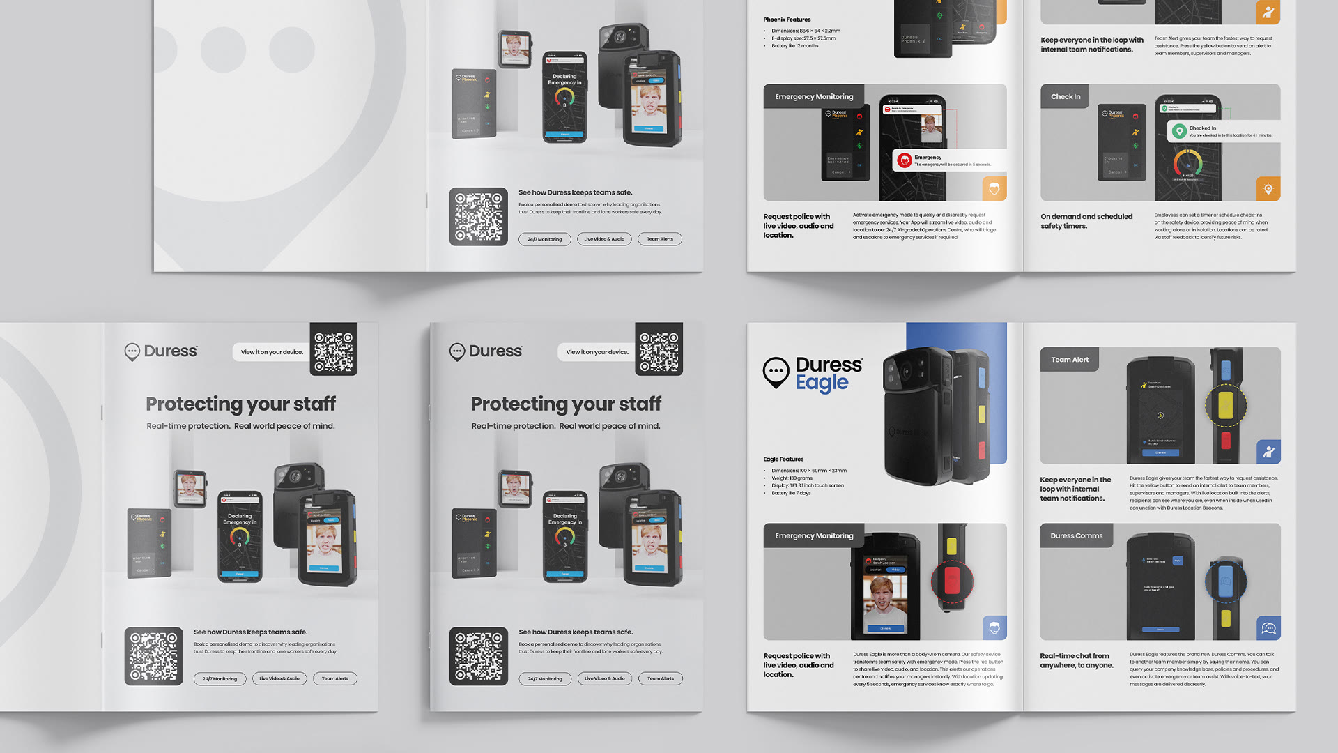 Duress Brochures - detail