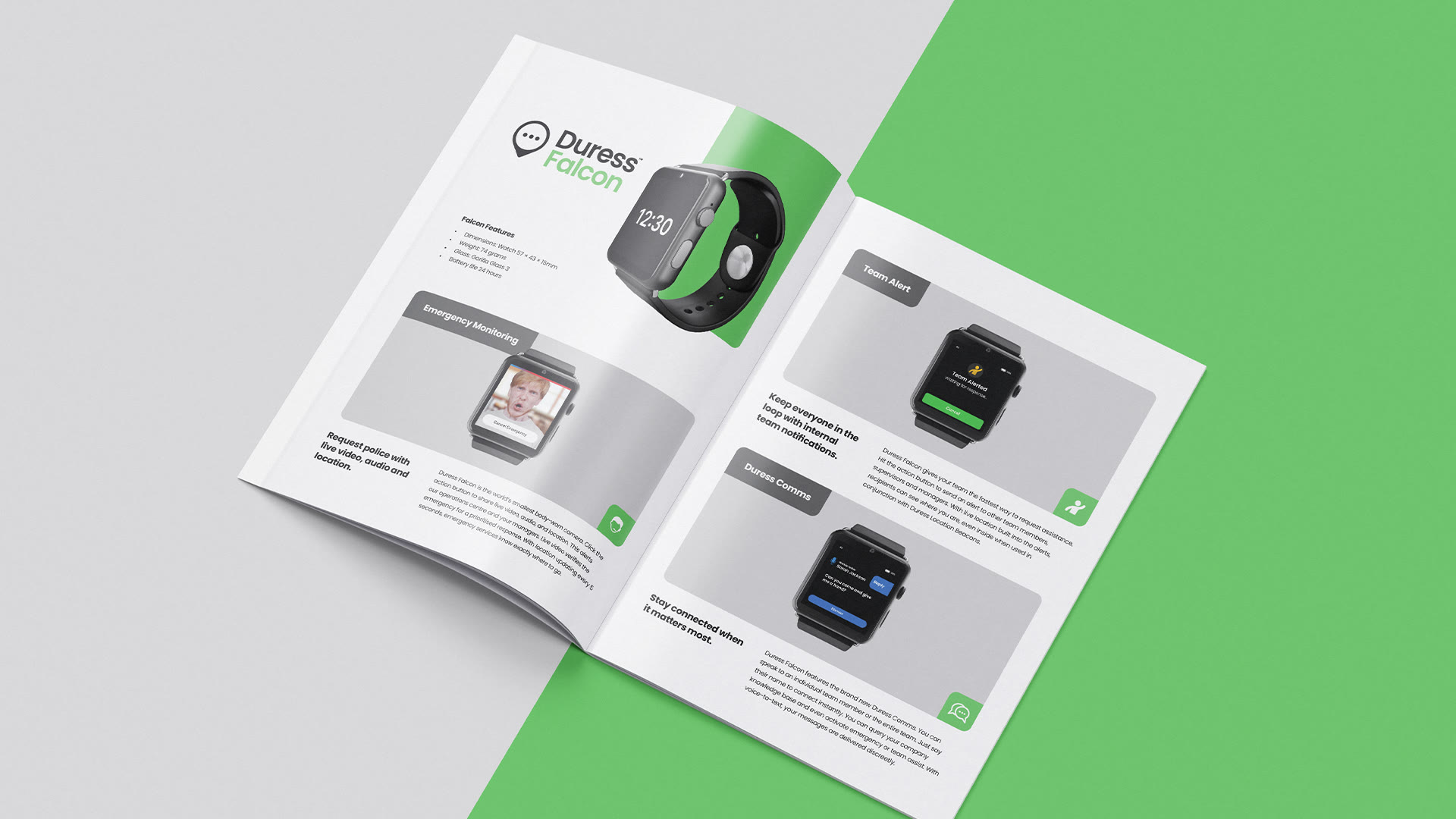 Duress Brochures - detail