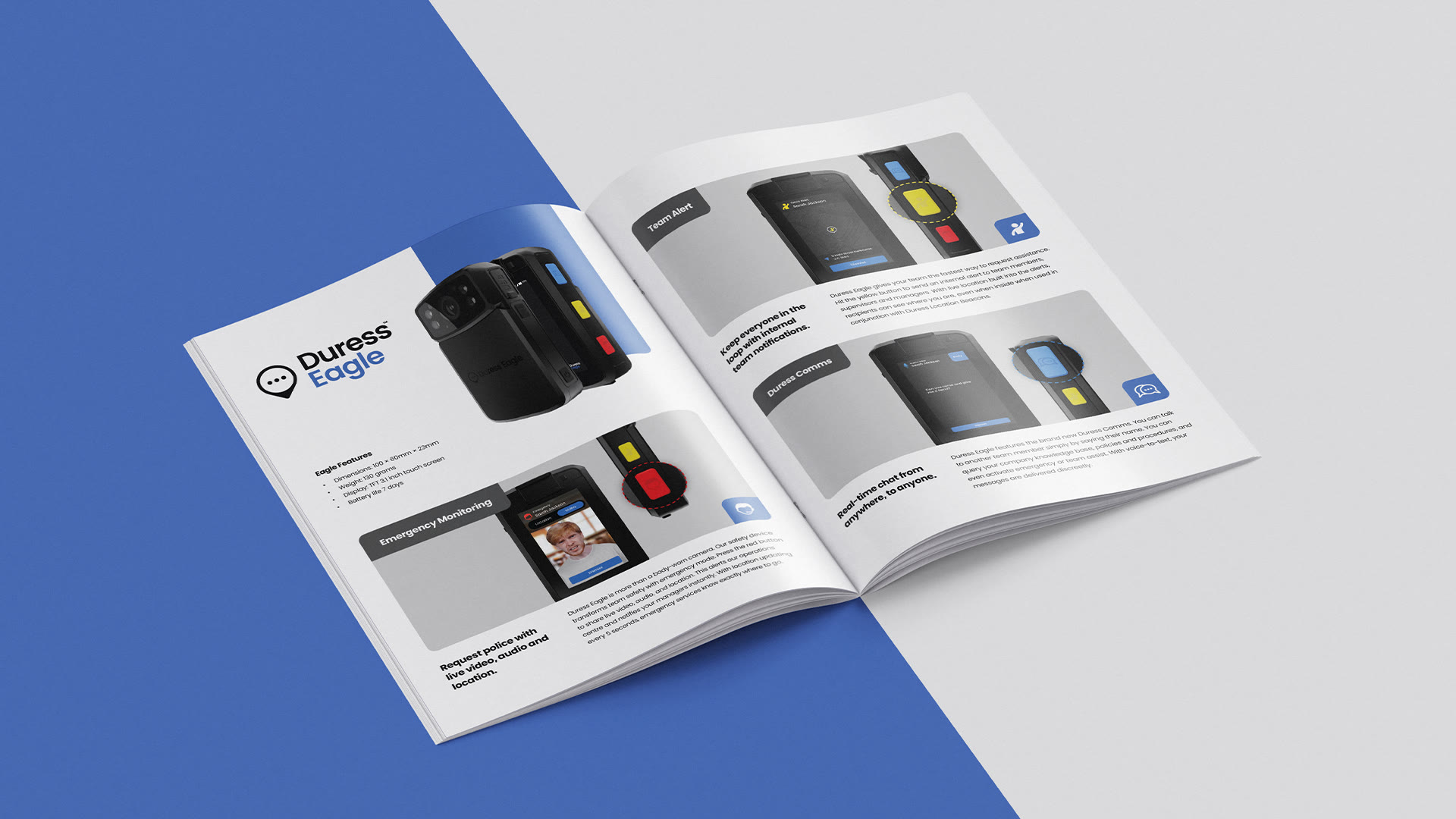 Duress Brochures - detail