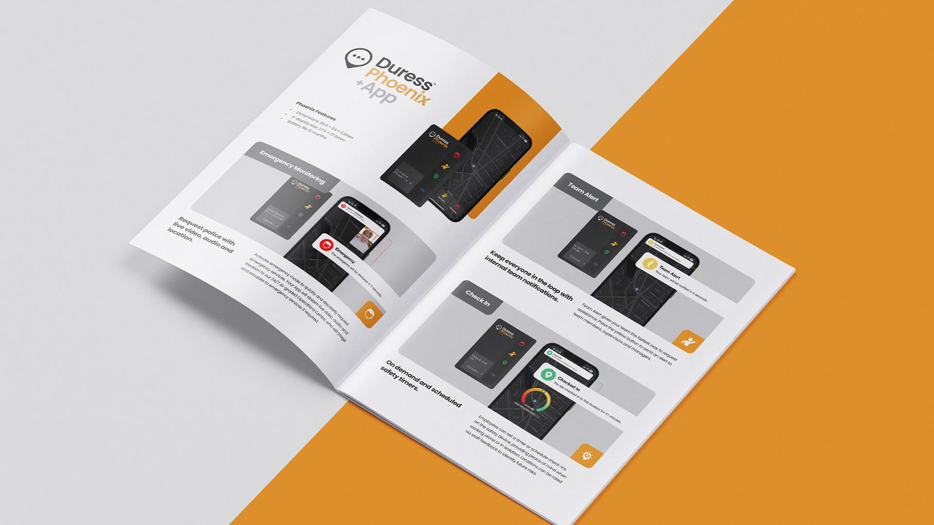 Duress Brochures - detail