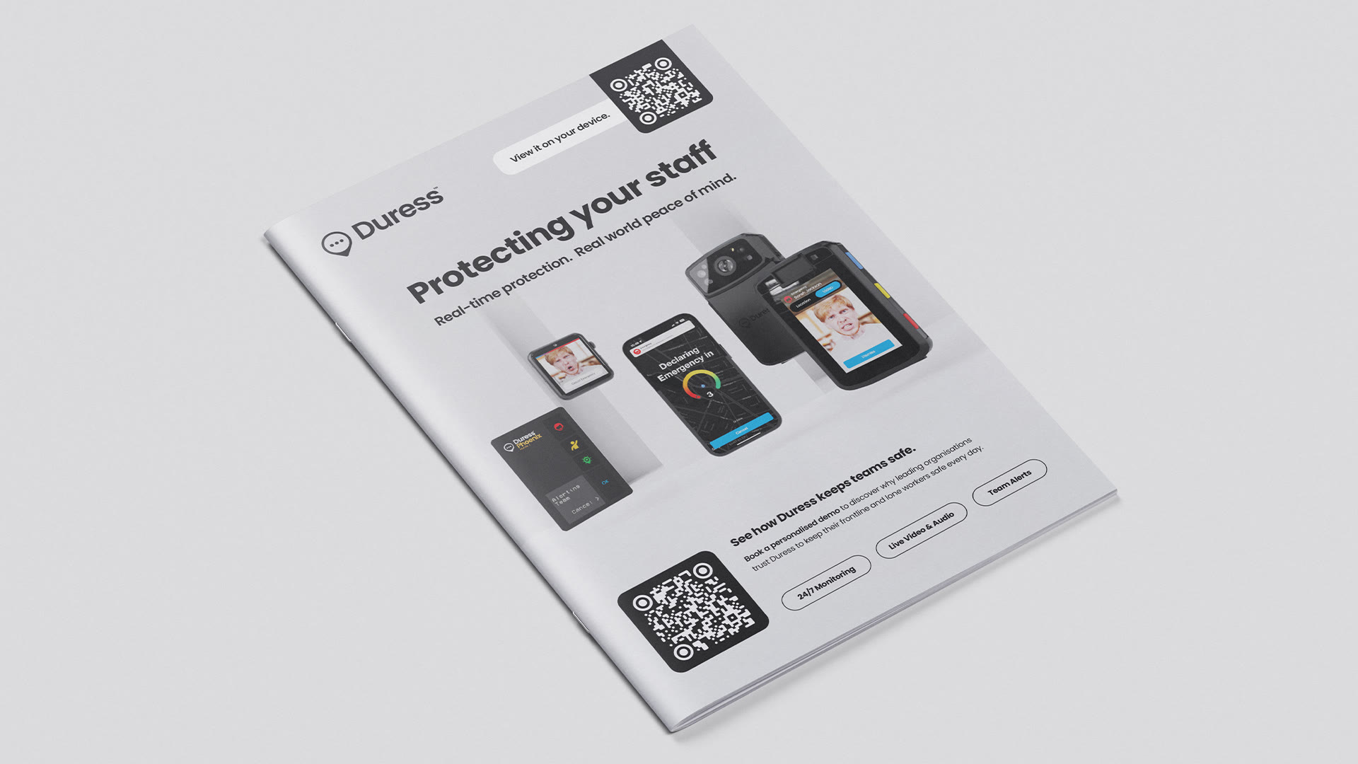 Duress Brochures - detail